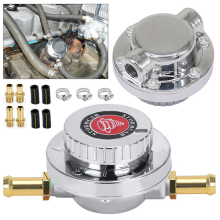 Adjustable Fuel Pressure Regulator Kit Fuel Pump Gunmetal for Carburetor Engine
