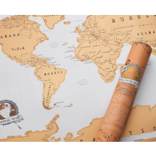 Large Size Scratch Off World Map Poster Personalized Travel Vacation Log Gift UK