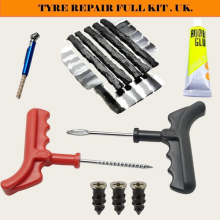 Emergency Tyre Puncture Repair Kit Car Van Motorcycle Tubeless Tire Strip
