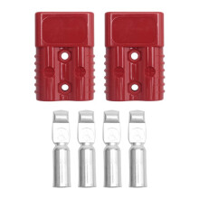 2 StüCke Schnell Anschluss Stecker 175A 600V Batterie Schnell Anschluss Netzstecker Winden Anschluss Rot für Maximal 1AWG Draht