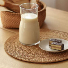 Rattan Gewebte Tisch Sets,Tisch Sets,Rutschfestes, Hitze BestäNdiges Tisch Set,Wicker Tisch Set,Untersetzer für Warme Gerichte Rund,40cm