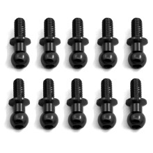 10 StüCke M3 Metall Sechskant Kugel Kopf Schrauben für TT01 TT02 Sakura D5 1/10 RC Drift Auto Ersatz Teile Universal,Schwarz