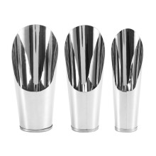 Bonsai Soil Scoop Metall 3 Teiliges Set, Edelstahl Garten Hand Soil Scooper, Professionelles Bonsai Werkzeug Kit