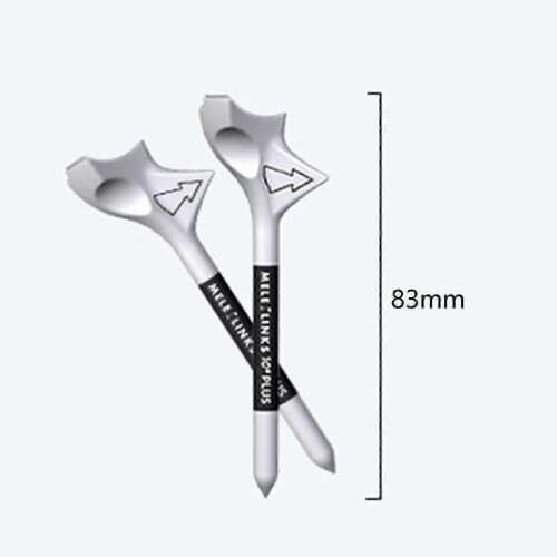 10pcs Golf Tees Wear Resistant Portable Oblique Insertion Decrease Friction Professional Increase Distance Compact 10 Degrees Golf Ball Tees Golf Acce