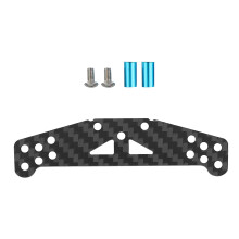 Karbon Faser Front DäMpfer BrüCke Hinten für  TT01 TT-01 1/10 RC Off Road Auto Upgrade Teile