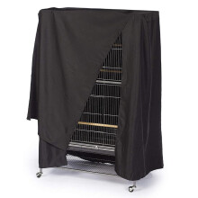 (Black210D, 104*69*122cm) Bird Cage Protective Cover - Waterproof, Dustproof & Sunproof Oxford Fabric for Parrot & Pet Cages 1pcs