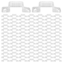 LED Licht Leisten Montage Clip 5730 / 2835 / 5050 Montage Halter Durchscheinend Snap (Breite 14 Mm, 100 StüCk / Packung)