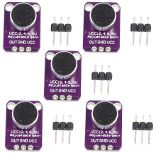 5Pcs GY-MAX4466 Elektret MikrofonverstäRker MAX4466 Modul Einstellbare VerstäRkung Breakout Board für