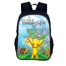 (12, Swing Life) Wobbly Life Backpack with Cute Octopus Monster Design for Kids, Students