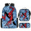 (2, Three-Piece Set) Marvel Spider-Man Backpack 3-Piece Set Student Large Capacity Storage Backpack 1