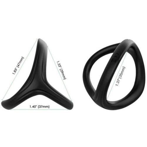 Adjustable Silicone Cock Ring for Men, Soft Stretch Comfort Ring for Intimacy, Discreet and Durable Design 2