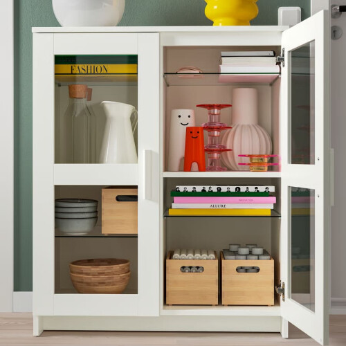 IKEA BRIMNES Glass Cabinet 78x95cm 1