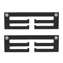 2X Outdoor Medal Display Sports Medal Display Hanger Stand Wall Hanger Black