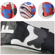 Soft Plush Lining Dustproof PU Leather Texture for Square Heel Shaft Black Number F