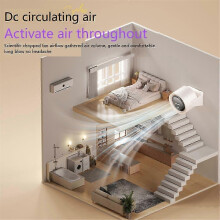 Electric Turbo Fan Wireless Cool Air Circulator Fan,A