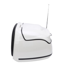 Heckkoffer 38L wasserdicht Retro schwarz