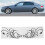 Auto Aufkleber Set PVC Schwarz Schmetterling 11