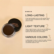 Waterproof Brow Pomade Lasting Eyebrow Cream Eyebrow Pomade for Eyebrow Makeup 1
