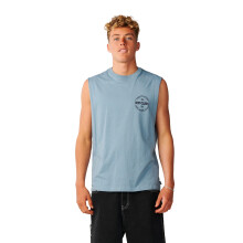 (2XL, Citadel Blue) Rip Curl Mens Staple Muscle Vest