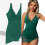 Polyester Fiber Mesh Swimsuit Feature Adjustable Drawstring for Trend Women Rose red S 2