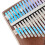 21 Keys Thumb Piano Decals Keyboard Instruments Accessories for Beginner Learner Stripe 7
