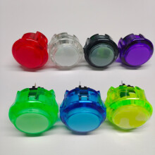 10Pcs Video Game Console Start Cion Switches 24mm/30mm Arcade Push Button Purple 24mm