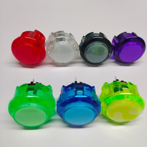 10Pcs Arcade Push Button for Arcade Game Machine Easy to Use 24mm/30mm White 30mm