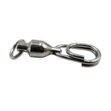 Fishing Barrels Swivels High Strength Rolling Balls Bearing Snap Connectors Clip 2