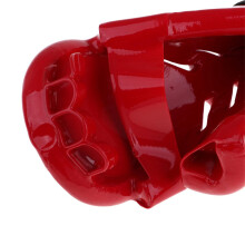 Karate Kick Boxing Protectors Mitts for Kick Training Taekwondo Sparring Gloves Red 3