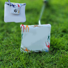 Dustproof Fit Square Mallet Putters Square Mallet Putter Headcover White spider two pie