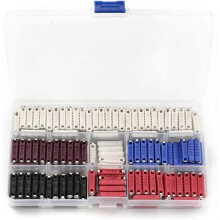 200pcs Ceramic Continental Fuses European Automotive Torpedo Bullet Fuse 5/8/10/16/25/40amp Auto Fuse Kit