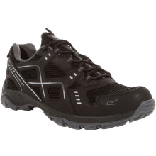 (9.5 UK, Black/Granite) Regatta Mens Vendeavour Waterproof Ankle Hiking Trail Walking Boots