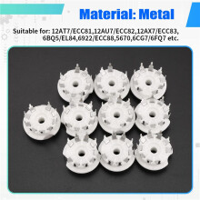 10 STÜCKE PCB 9Pin Keramik B9A Vakuum RöHren Buchse Audio HIFI DIY Amps für 12AX7 12AU7 12AT7 ECC81 ECC82 ECC83 Versilbert