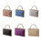 Women's Evening Clutch Bag Glittering Top Handle Single Chain Strap Shoulder Bag Silver 1