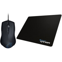 Lua Tri-Button Mouse + Kanga Mini Cloth Mousepad Gaming Bundle