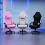 (Black) Levede Gaming Chair Office Recliner Spring 1