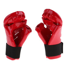 Martial Arts Gloves Karate Punching Boxing Gloves Protection Hand Cover Enduring Blue XL