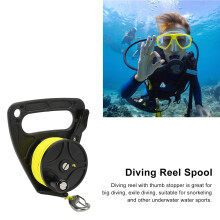 Scubas Dives Reel Kayaks Anchors with Thumb Stoppers Diving Reel Finger Spool Blue