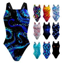 Women Swimming Suit Push Up Swimwear 1 Pc Swimsuit Flower Printed Bathing Pattern 10 M