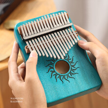Small 17/21 Keys Wood Thumb Piano Portable Pocket Finger Piano Enduring Green 21 sounds