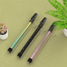 Slide Whistle Handheld Sliding Flute Children Kazoo Flute for Performances Yellow green