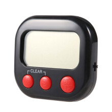 KüChentimer, Digitaler Visueller Timer, Magnetische Uhr, Stoppuhr, ZäHle Runter Timer, GroßEs LCD Bildschirm für Kochen
