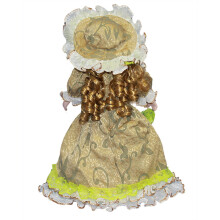 Triangel Italian Porcelain Doll Perfect For Display and Gift Valentine Gift Yellow
