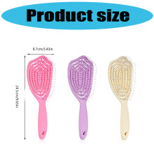Stylish Hair Comb Detangling Brush Styling Tool for Women Seeking Practicality Black