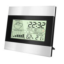 Digitales Elektronisches Innen Thermometer Drahtlose Wetter Station Messung der Luft Feuchtigkeit Temperatur Anzeige Datum LCD Wecker
