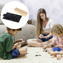 28lots Black Dominos Collection Good Quality Board Game Toy Travel Game Block
