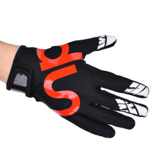 Full Finger Baseball Gloves for Men Women Elastic Football Gloves Black and yellow XL