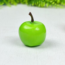 (3.5cm green) Simuliertes Apfelmodell, roter Apfel, grüner Apfel, gelbe Heimdekoration