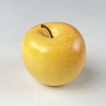 (6.3cm yellow) Simuliertes Apfelmodell, roter Apfel, grüner Apfel, gelbe Heimdekoration