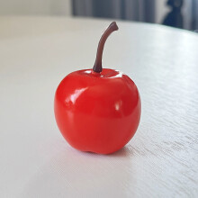 (3.5cm red) Simuliertes Apfelmodell, roter Apfel, grüner Apfel, gelbe Heimdekoration